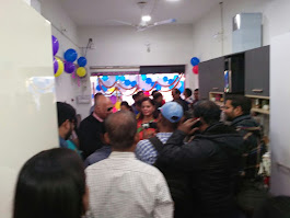 Majestic Kitchens & Decor showroom inauguration event with guests and decorations